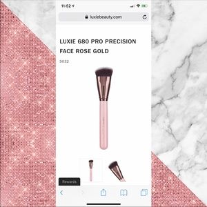 2 Luxie Rose Gold Collection Brushes! 💕✨